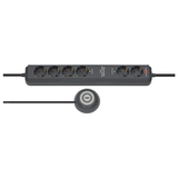 Artikelbild 1 für brennenstuhl Eco-Line Comfort Switch Plus 6-fach Steckdosenleiste mit Fußschalter 1,5 m schwarz, Artikelnummer 173462