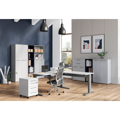 Artikelbild 6 für GERMANIA Aktenschrank Agenda Office, 4237-69 lichtgrau 4 Fachböden 80,0 x 40,0 x 197,0 cm, Artikelnummer 121693