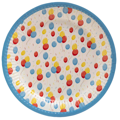 Artikelbild 2 für PROnappe Pappteller Ballons mehrfarbig Ø 23,0 cm, 10 St., Artikelnummer 345339