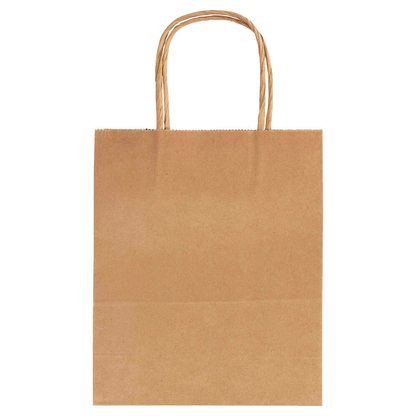 Artikelbild für folia Papier-Tragetaschen M braun 18,0 x 21,0 cm, 20 St., Artikelnummer 595898