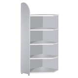 Artikelbild 1 für Kerkmann Eckregal Dante lichtgrau 60,0 x 32,5 - 60,0 x 190,0 cm, 1 St., Artikelnummer 658948