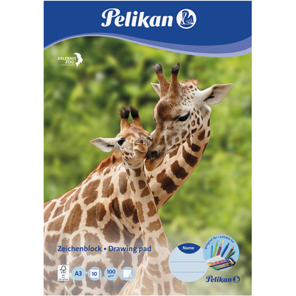 Artikelbild 4 für Pelikan Zeichenblock Zoo DIN A3 100 g/qm, 10 Blatt, 1 Block, Artikelnummer 612940