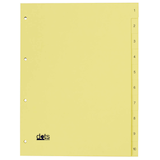 Artikelbild 1 für dots Ordnerregister DIN A4 Vollformat 1-10 gelb 10-teilig, 5 Satz, Artikelnummer 293795
