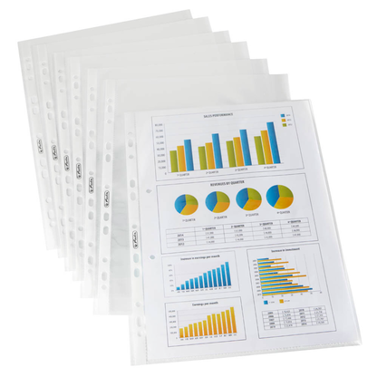 Artikelbild für herlitz Prospekthüllen DIN A4 glasklar glatt 0,05 mm, 100 St., Artikelnummer 402212