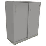 Artikelbild 1 für fm Schiebetürenschrank Sidney, 4260267327814 lichtgrau 2 Fachböden 100,0 x 44,2 x 113,3 cm, Artikelnummer 161592