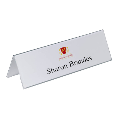 Artikelbild 2 für DURABLE Tischnamensschilder 8053-19 transparent 29,7 x 10,5 cm, 25 St., Artikelnummer 112276