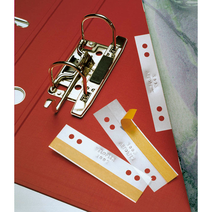 Artikelbild 3 für VELOFLEX Heftstreifen, selbstklebend HEFTFIX® 100er transparent Kunststoff, 100 St., Artikelnummer 494609