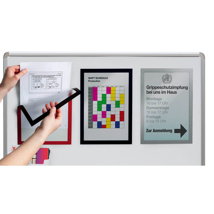 Artikelbild 4 für DURABLE Magnetrahmen DURAFRAME® MAGNETIC A4 rot A4, 5 St., Artikelnummer 612960