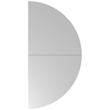 Artikelbild 1 für HAMMERBACHER Anbautisch höhenverstellbar LA160 lichtgrau, silber halbrund 80,0 x 160,0 x 65,5 - 82,5 cm, Artikelnummer 658272