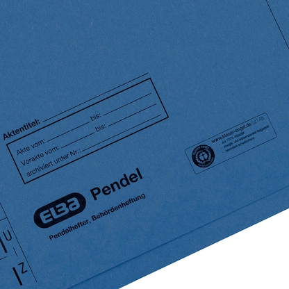 Artikelbild 5 für ELBA Pendelhefter Karton blau DIN A4 1x Amtsheftung, 1 St., Artikelnummer 332678