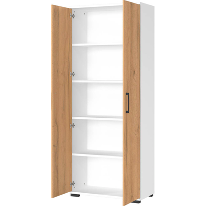 Artikelbild 7 für GERMANIA Aktenschrank Profi 3.0, 4250-559 weiß, grandson-eiche 4 Fachböden 80,0 x 40,0 x 200,0 cm, Artikelnummer 386338