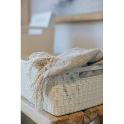 Artikelbild 5 für curver JUTE RECYCLING Aufbewahrungskörbe-Set weiß, 3 St., Artikelnummer 744708