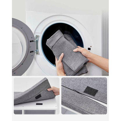 Artikelbild 8 für VASAGLE Schuhbank LHS012W14 weiß, grau Holz 104,0 cm, Artikelnummer 760536