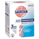 Artikelbild 1 für SAGROTAN® Desinfektionstücher DESINFEKTION 1-lagig weiß, 15 Tücher, Artikelnummer 985424