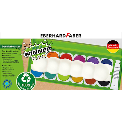 Artikelbild für EBERHARD FABER Green Winner Wasserfarbkasten 12 Farben, Artikelnummer 708954