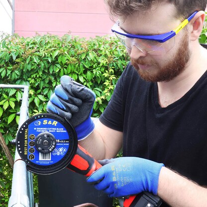 Artikelbild 7 für S&R Schutzbrillen-Set blau, gelb, 1 Set, Artikelnummer 390439