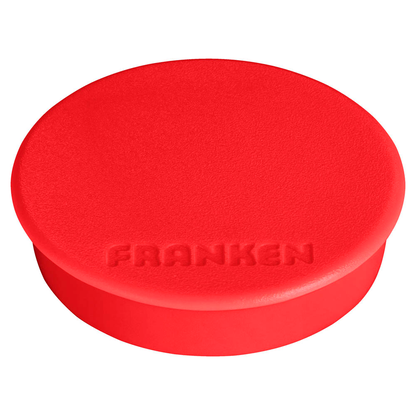 Artikelbild 2 für FRANKEN Magnet rot, Kunststoff Ø 3,8 cm, 10 St., Artikelnummer 670069