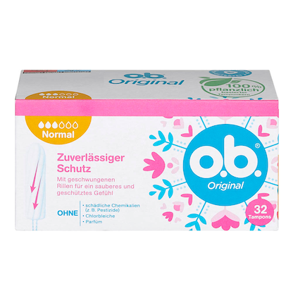 Artikelbild 2 für o.b. Tampons Original Normal für mittlere/stärkere Periode, 32 St., Artikelnummer 921977