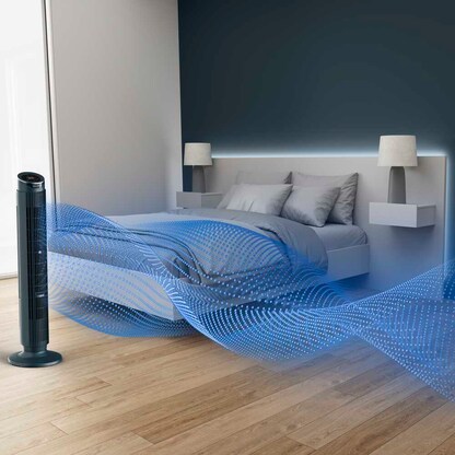 Artikelbild 4 für Rowenta Silent Flow Effitech VU7050 Turmventilator, Artikelnummer 740429