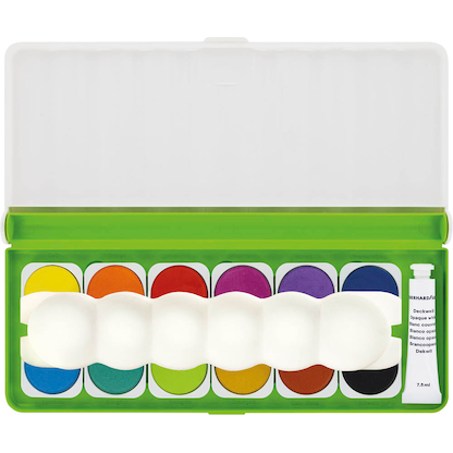 Artikelbild 2 für EBERHARD FABER Green Winner Wasserfarbkasten 12 Farben, Artikelnummer 708954