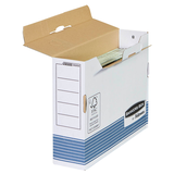 Artikelbild 1 für Bankers Box Archivboxen Bankers Box weiß/blau 8,0 x 26,5 x 32,7 cm, 10 St., Artikelnummer 600072
