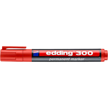 Artikelbild 3 für edding 300 Permanentmarker rot 1,5 - 3,0 mm, 1 St., Artikelnummer 135436