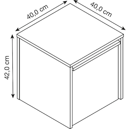 Artikelbild 2 für MÖBELPARTNER Smash Beistelltische-Set rechteckig Holzwerkstoff anthrazit, 2 St., Artikelnummer 254989
