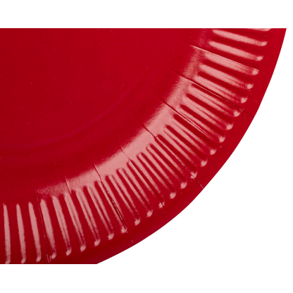 Artikelbild 3 für PROnappe Pappteller rot Ø 23,0 cm, 20 St., Artikelnummer 345779