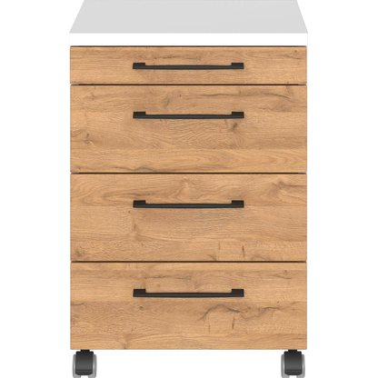 Artikelbild 8 für GERMANIA Profi 3.0 Rollcontainer weiß, grandson-eiche 4 Auszüge 42,0 x 49,0 x 61,0 cm, Artikelnummer 386407