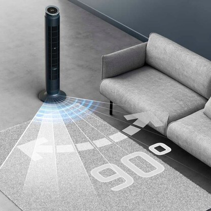 Artikelbild 8 für Rowenta Silent Flow Effitech VU7050 Turmventilator, Artikelnummer 740429