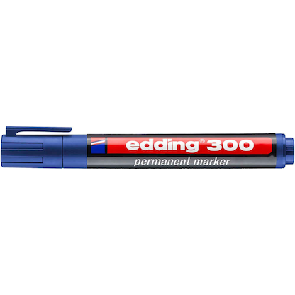 Artikelbild 3 für edding 300 Permanentmarker blau 1,5 - 3,0 mm, 1 St., Artikelnummer 135448