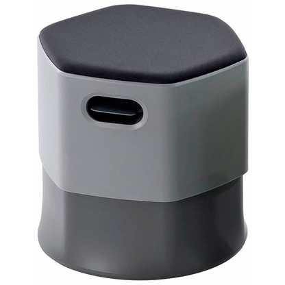 Artikelbild für rocada Hocker Soft Seating 1828-4-1 schwarz, grau, 1 St., Artikelnummer 686050