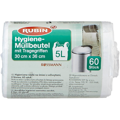 Artikelbild 2 für RUBIN Kosmetikbeutel 5,0 l weiß, 60 St., Artikelnummer 213134