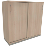 Artikelbild 1 für fm Schiebetürenschrank fastline, 4260267323236 akazie 2 Fachböden 120,0 x 44,2 x 113,3 cm, Artikelnummer 161552