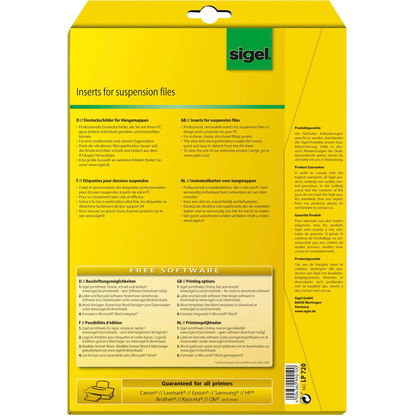 Artikelbild 2 für SIGEL Beschriftungsschilder für Hängeregister weiß, 156 St., Artikelnummer 432997