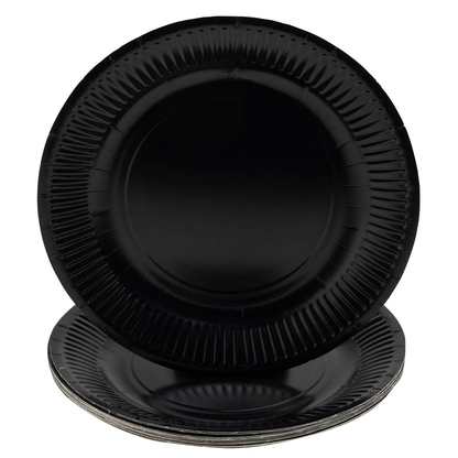 Artikelbild 2 für PROnappe Pappteller schwarz Ø 23,0 cm, 20 St., Artikelnummer 345738