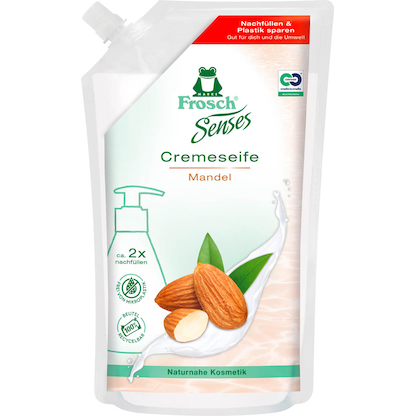 Artikelbild für Frosch® Senses Mandel Flüssigseife Nachfüllpackung 500 ml, Artikelnummer 513497