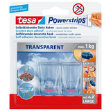 Artikelbild 1 für tesa Powerstrips TRANSPARENT Klebehaken für max. 1,0 kg, 2,7 x 4,5 cm, 2 St., Artikelnummer 252181