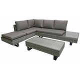 Artikelbild 1 für Garden Pleasure Loungegruppe CADIZ, grau Kunststoff, Metall, 11-teilig, Artikelnummer 673501