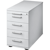 Artikelbild 1 für HAMMERBACHER Solid Standcontainer lichtgrau 5 Auszüge Kunststoff-Relinggriff silber 42,8 x 80,0 x 72,0 - 76,0 cm, Artikelnummer 984435