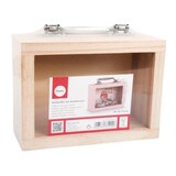 Artikelbild 1 für Rayher Bastelholz natur Koffer mit Sichtfenster, 1 St., Artikelnummer 284541