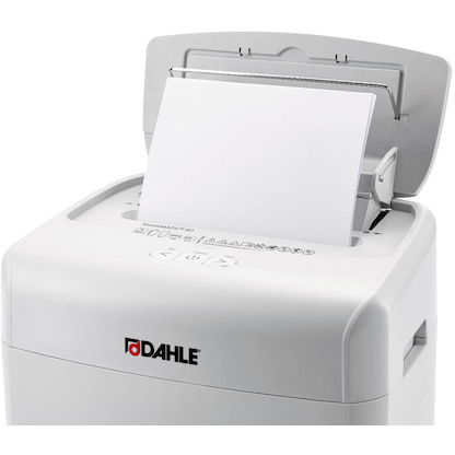 Artikelbild 9 für AKTION: DAHLE ShredMATIC 90 Aktenvernichter mit Partikelschnitt P-4, 4 x 12 mm, bis 90 Blatt, lichtgrau, Artikelnummer 534101