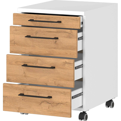 Artikelbild 9 für GERMANIA Profi 3.0 Rollcontainer weiß, grandson-eiche 4 Auszüge 42,0 x 49,0 x 61,0 cm, Artikelnummer 386407