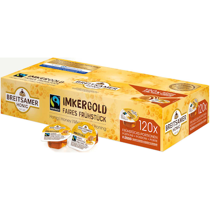 Artikelbild für BREITSAMER HONIG Imkergold flüssig Honig, 120x 20,0 g, Artikelnummer 803807