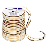 Artikelbild 1 für PRÄSENT Geschenkband Raffia matt braun/creme 3,0 mm x 50,0 m, Artikelnummer 103756