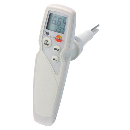 Artikelbild für testo 205 pH- und Temperatur-Messgerät weiß, Artikelnummer 428696