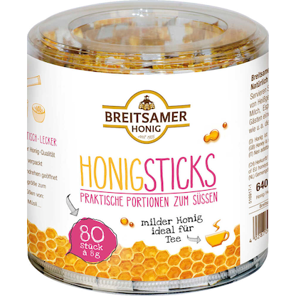 Artikelbild für BREITSAMER HONIG Honigsticks, 80 x 8,0 g, Artikelnummer 803829