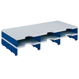 Artikelbild 1 für styro Sortierstation Styrodoc grau/blau mit 6 Fächern, Artikelnummer 435875