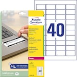 Artikelbild 1 für AVERY Zweckform abziehsichere Folienetiketten L6145-20 weiß 45,7 x 25,4 mm, 20 Blatt, Artikelnummer 896928