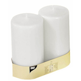 Artikelbild 1 für STARPAK Stumpenkerze weiß, 2 St., Artikelnummer 683431